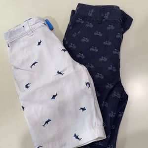 short for boys blue and white